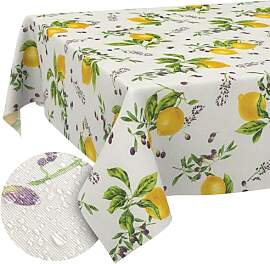 Tischdecke aus Stoff Textil abwaschbar