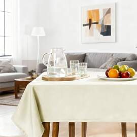 Tischdecke Beige - 140x200cm Tischdecke