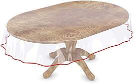 Tischdecke Transparent abwaschbar Durchsichtig