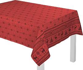 Tischdecke WIRTH "ROMO", bunt (rot,