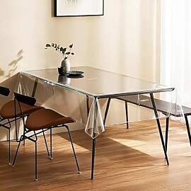 Tischfolie Transparent 220 x 140cm, Abwaschbar