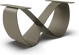 Tischgestell Infinity Metall Effektfinish Titan