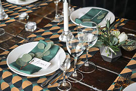 Tischläufer ADAM "Circles" Gr. 1, bunt