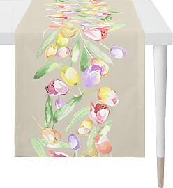 Tischläufer APELT "3106", beige, bunt,