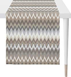 Tischläufer APELT "Zigzag", taupe,