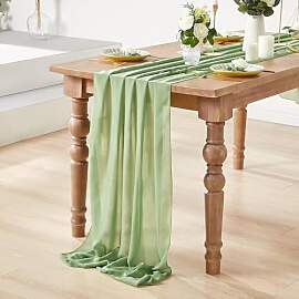Tischläufer Chiffon,70x300 cm Tischband Grün