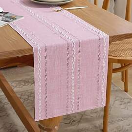 Tischläufer Frühling Modern 33 x 140 Rosa