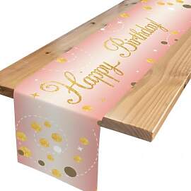 Tischläufer Geburtstag Deko-Tischdecke Tischdeko