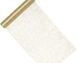 Tischläufer Gold in Netzoptik 36cm x 9m Rolle -