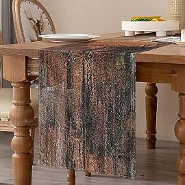 Tischläufer Herbst Modern 40 x 140 cm Leinen -