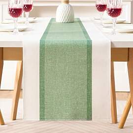 Tischläufer Modern Salbeigrün 40x140 Boho