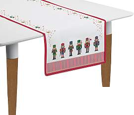 Tischläufer NUTCRACKER Nussknacker 45x140cm 100%