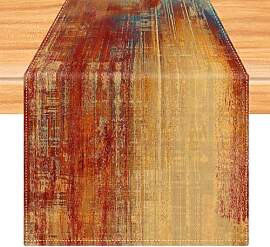 Tischläufer Orange und Blau 40 x 140 cm