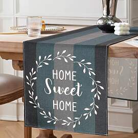 Tischläufer Schwarz Modern Wohnzimmer 40 x 140