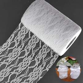 Tischläufer Spitze Weiß, Lace Tischdeckenrolle