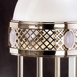 Tischlampe ALT WIEN, Patina, H56cm