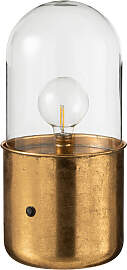 Tischlampe Antik, Led, Glas / Zink,Gold,Large