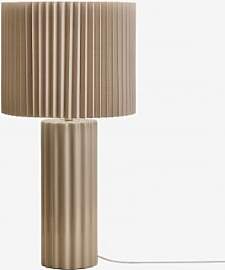 Tischlampe Aus Keramik Und Marvila-stoff Beige