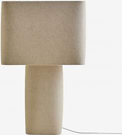 Tischlampe Aus Leinen Rivos Beige Leinen - Sklum