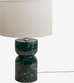 Tischlampe Aus Naturstein Diniz Grüner Marmor