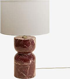 Tischlampe Aus Naturstein Diniz Roter Marmor