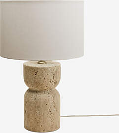 Tischlampe Aus Naturstein Diniz Travertine &