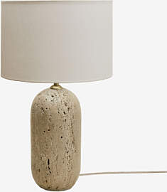 Tischlampe Aus Naturstein Yalvira Travertine & 