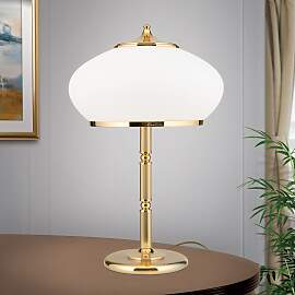 Tischlampe EMPIRE, Gold, H 63cm