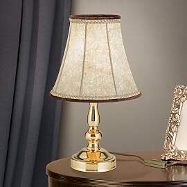 Tischlampe FLÄMISCH, Messing-glänzend, D20cm