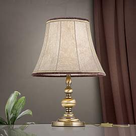 Tischlampe FLÄMISCH, Patina, D34cm