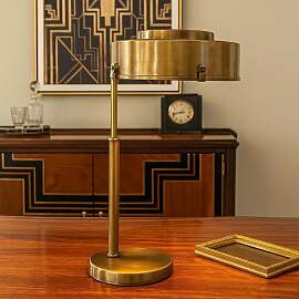 Tischlampe Fox Antik Messing