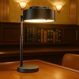 Tischlampe Fox Antik Schwarz