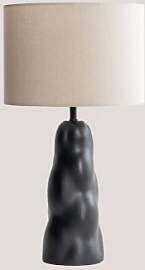 Tischlampe Godeliv Schwarz - Sklum