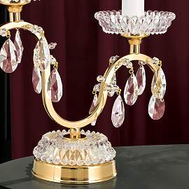 Tischlampe HIROHITO, 2-flammig, Gold