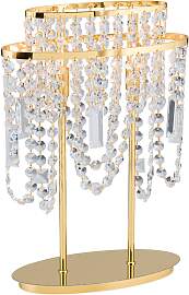 Tischlampe KRISTALLDESIGN, 2-flammig, gold
