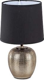 Tischlampe, Leuchte FESTIVAL GOLD bauchig rund H.