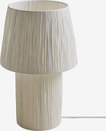 Tischlampe Nironalde Aus Papier Weiss - Sklum