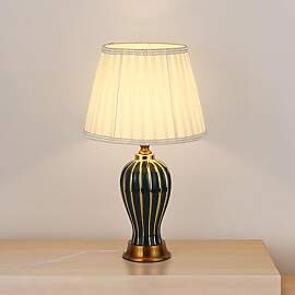 Tischlampe Retro Keramik, Wohnzimmer