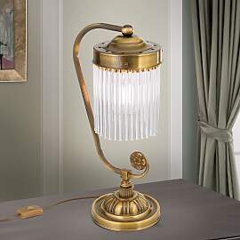 Tischlampe STÄBCHENSERIE, 1-flammig, Patina