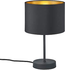 Tischleuchte Hostel in Schwarz/Gold max. 40 Watt