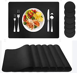Tischsets 6er Set Kunstleder Tischsets Platzsets