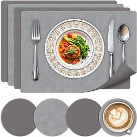 Tischsets Abwaschbar 4er Set-Hitzebeständige