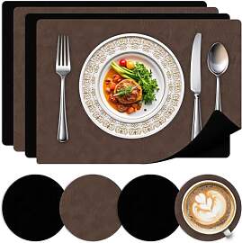 Tischsets Abwaschbar 4er Set-Hitzebeständige