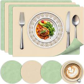 Tischsets Abwaschbar 4er Set-Hitzebeständige