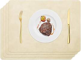 Tischsets Abwaschbar 4er Set Indoor Outdoor,