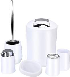 Tissting Badezimmer Set, 6 Stück Plastik Modernes 