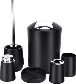 Tissting Badezimmer Set, 6 Stück Plastik Modernes 