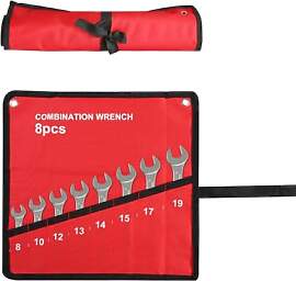 Tissting Rolltasche Schraubenschlüssel, 8 Pockets 