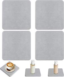 TLDBATICE 4 Stück Kieselgur Untersetzer,