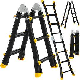 TLGREEN Alu Teleskopleiter 3x2 Stufen, 2.86M